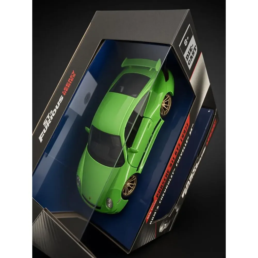 Jada Fast and Furious Legacy Series Diecast 2 Car Set Porsche 911 GT3 Chevelle